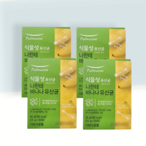 리뉴얼 풀무원 나한테 바나나 유산균 식물성유산균, 1.5g, 4박스, 30회분