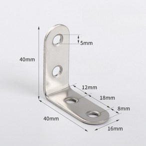 스테인리스 ㄱ자브라켓 L자 선반브라켓 10P, 10개