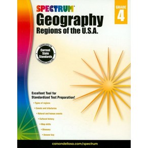 Spectum Geogaphy Gade 4(Papeback):Regions of the U.S.A.