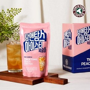 탐앤탐스 복숭아 아이스티 파우치 10P, 본품, 1개, 230ml, 10개