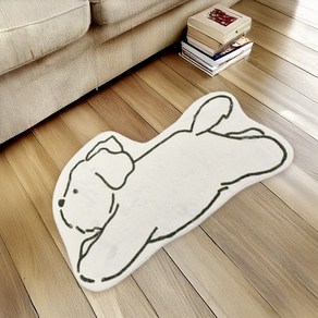 살림엔 캐릭터 러그 강아지 고양이 카페트 침실 거실 카펫트