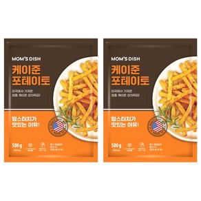 맘스터치 케이준 감자튀김, 500g, 2개