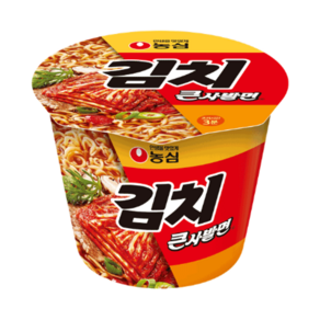 농심 김치 큰사발면 112g, 1개