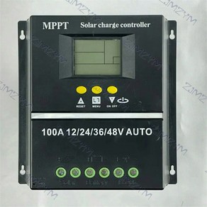 MPPT 자동 태양 패널 충전 컨트롤러 태양광 PV 배터리 충전기 LCD 디스플레이 80A 100A 12V 24V 36V 48V 새로 업데이트