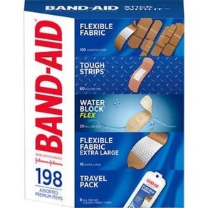 밴드에이드 Band-Aid Assoted 198개입, 1세트