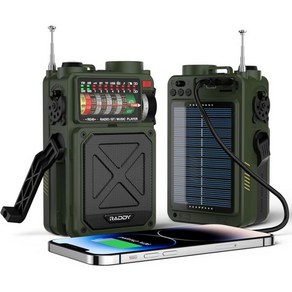 RE40 휴대용 단파 라디오 FM AM SW WB 수신기 블루투스 및 NOAA 경고가 포함된 4000mAh 비상 포켓 충전식