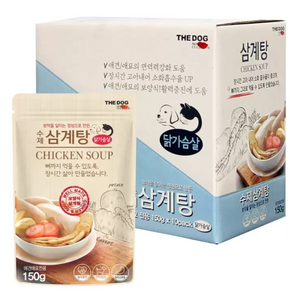 The Dog Chicken Soup fo Pet 150g 더독애견애묘 수제 삼계탕/북어국, 10개