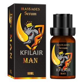 KFILAIR 남성 마사지 오일 강화 지속시간 최대 커짐 컨트롤 자신감 회복, 3개, 10ml