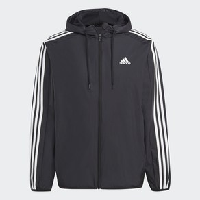 아디다스 ADIDAS 퍼포먼스 맨 에센셜 우븐 3S 윈드브레이커 남성바람막이 남자바람막이 환절기바람막이 봄가을바람막이 삼선바람막이 기본바람막이 가벼운바람막이 IB0378