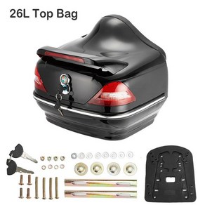 [호환] 오토바이 범용 안장 가방 사이드 30L ABS 방수 도구 Honda Rebel 500 CMX500 Fo 1100 300 Yamaha B, 05 26L Top Bag
