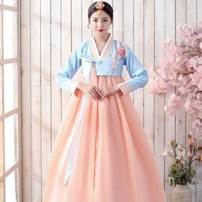 COBOTOR 봄 여자 한복 궁전 촬영복 무대 연출복 저고리 Women's hanbok JX0083