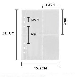 모먼트킵 A5 6공 포카바인더 양면속지 20ea, 20개