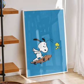 스누피 그림 포스터 snoopy 빈티지 일러스트 액자 카페 감성 아기방 인테리어 소품 31