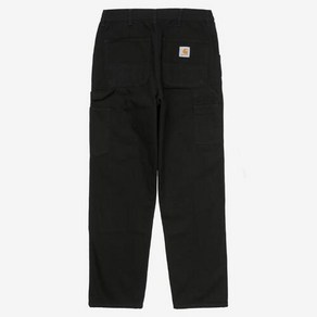 칼하트WIP DOUBLE KNEE PANT DEARBORN BLACK RINSED 더블 니 팬츠 디어본 블랙 린스드, W31L32, 1개