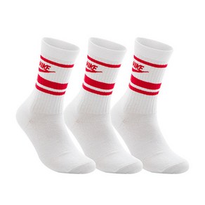 [나이키] 양말 NSW 에브리데이 에센셜 크루 3PR_DX5089-102, 상세 설명 참조, 색상:화이트 / 사이즈:S_22호