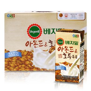 정식품 베지밀 아몬드호두 두유 코스트코, 베지밀 아몬드와 호두 190ml x 24개, 24개, 190ml