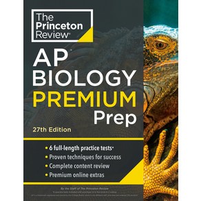 (영문도서) Pinceton Review AP Biology Pep 27th Edition: 6 Pactice Tests + Complete Content R... Papeback, English, 9780593517567