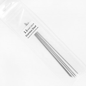 털실나라 스틸 장갑바늘 12cm, 1.1mm, 1개