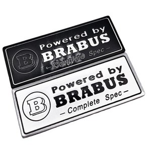 BRABUS 알루미늄 명판 엠블럼 자동차 튜닝 악세사리