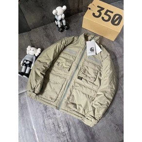 Carhartt carhartt 툴링 남성과 여성을 위한 멀티 포켓 깃털 실크 패딩 재킷 느슨한 두꺼운 따뜻한 패딩 재킷