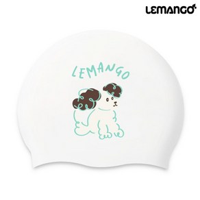 르망고 수영모자(01) LGNSC61002127 벌룬(Balloon/White) 실리콘 수모 수영캡, 화이트