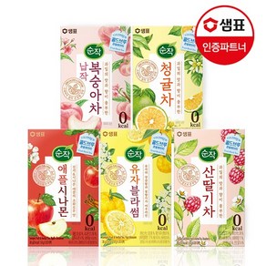 순작 콜드브루 0kcal 과일허브티 5종 20T 2+1개 골라담기, 청귤차 티백 20T 2개