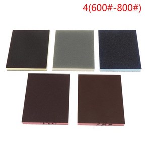 호환 연마 스폰지 블록 패드 사포 모듬 도구 120-1000 그릿 무작위 색상 120x100x12mm 2 개, [03] 600-800, 2개