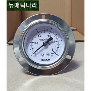 [ HISCO ] WPBD60X04 ( 60파이 4kg 4ba SUS 판넬형 압력 게이지 301P25J / 8A PT 1/4 / BD형 HSI 히스코 압력계 ), 1개