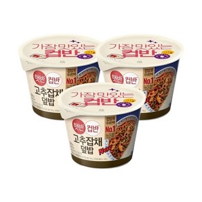 CJ 컵반 고추잡채덮밥 250g, 3개