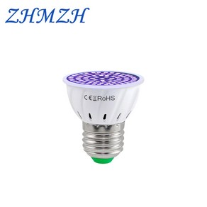 UV라이트 자외선살균 램프 전구 조명 E27 110V 220V 365nm 48 60 80 LED, 03 80LEDs_01 220V