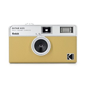 새벽에 받을 수 있는 코닥 엑타 H35 필름카메라 / KODAK EKTAR H35 토이카메라 하프필름카메라 필카추천 필카입문, 1개, 샌드(옐로우)