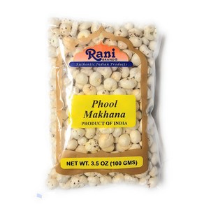 Rani Jumbo Phool Makhana (Fox Nut/Popped Lotus See Rani Jumbo Phool Makhana(여우 열매/팝핑 연꽃 씨앗) 일반 생 익히지