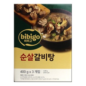 비비고 순살 갈비탕 (400gx3개), 400g, 3개