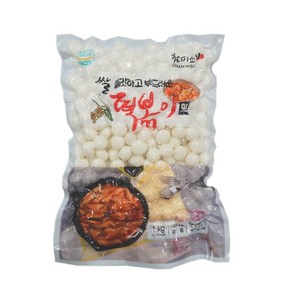 참미소떡볶이 구슬 새알 떡볶이떡 1kg 2개