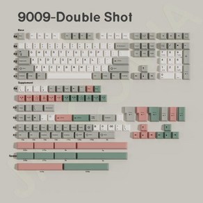 GMK 9009 키캡 더블 샷 190 키 세트 PBT 앨리스 레이아웃 키보드 식 키보드 Hi75 GMK67, 없음, 없음, [01] GMK 9009