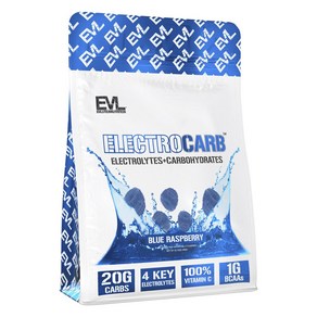 EVLUTIONNUTRITION ElectoCab 전해질 + 카보하이드레이트 블루 라즈베리, 1개, 900g