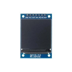 1.3인치 IPS LCD 모듈 240x240 풀 컬러 SPI 인터페이스, LCD 모듈 핀헤더 미납땜, 1개