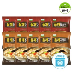 칠갑농산 들깨수제비 435g x 5개 + 들깨칼국수 387g x 5개, 1개, 455g