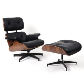 임스 라운지 체어 eames lounge chai 문재인 대통령 천연 소가죽 의자 디자이너 명품 휘게 체어 암체어 라운지체어 1인쇼파 1인용 쇼파 안락의자, 1개