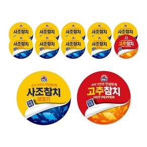 올따옴기획 사조 살코기참치85g 10개+고추참치85g 2개, 1세트