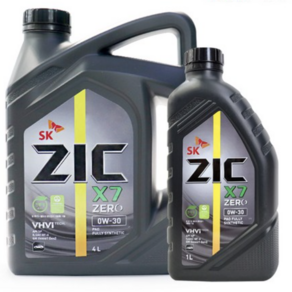 지크 X7 제로 ZIC ZERO 0W30 -5L 4L+1L 가솔린 합성 엔진오일 PAO API SP, 2개, 4L