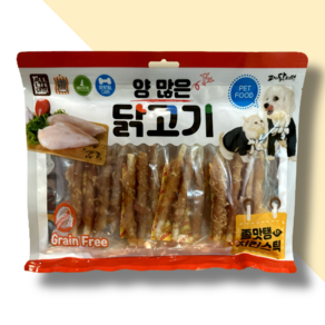 양많은 사사미 강아지 애견 대용량 간식 닭고기 치킨스틱 300g, 1개