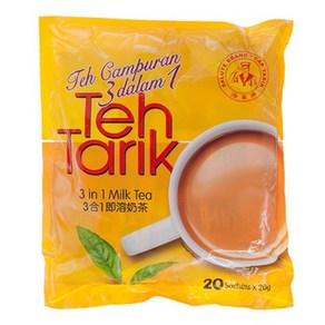 말레이시아 Salute 밀크티 테타릭 Teh Taik Milk Tea 20개x20g, 1개, 20개입, 400g