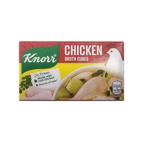 필리핀 Kno 닭고기 큐브형 육수 60g/ chicken stock both cubes 크노르 치킨스톡 간편육수 쌀국수, 1개, 60g