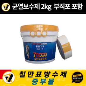 칠만표방수제 CMW-7B 균열보수제 2kg 옥상 건물 외벽 크랙보수 부직포 포함, 1개