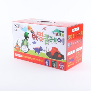 바핑클레이 키즈세트 클레이50g 14색 세트 700g 도구포함 선물세트, 1개