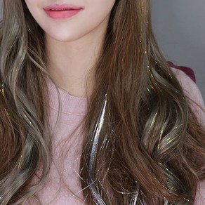 제이와이홀딩스 반짝이 펄 포인트 컬러 헤어피스 브릿지 포인트, 스카이, 1개