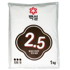 백설 발효조미료2.5 1kg 바이오핵산 핵산