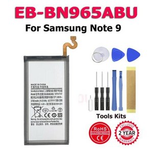 삼성 갤럭시 노트 9 N960U SM-N9600 SM-N960F N9600 용 휴대폰 EB-BN965ABU 배터리 재고 SM-N965F 100%