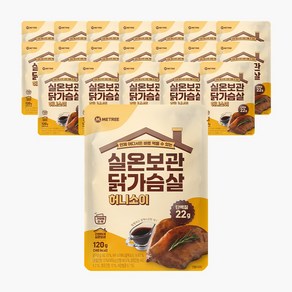 미트리 실온보관 닭가슴살 허니소이, 120g, 20개